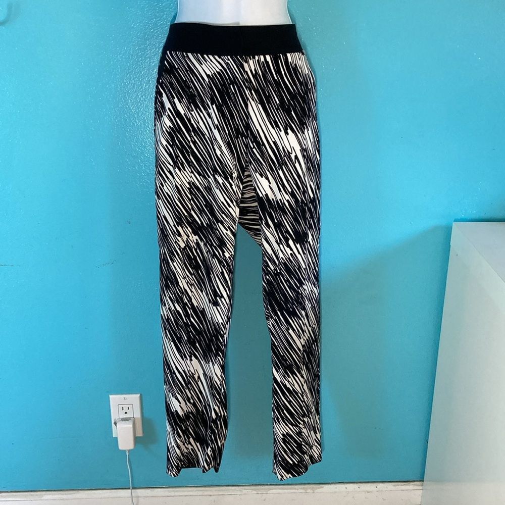 Sportmax Max Mara Women’s Slim Scribble Pattern Pants Size 6